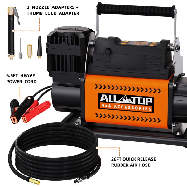 קומפרסור All-Top חד ראשי אוטומט 150PSI  200LPMכולל לוח בקרה דיגיטלי